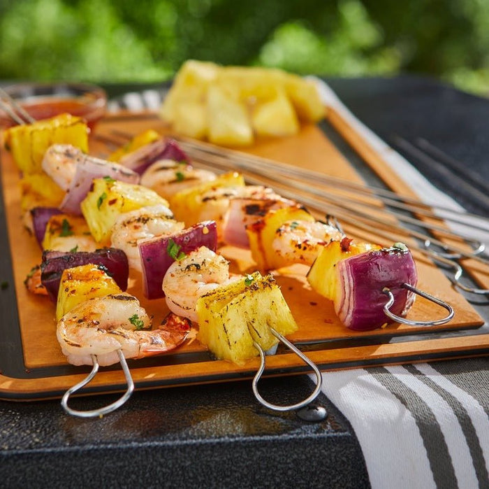 WEBER GRILLING SKEWER SET - 33cm, 8 pcs, 6320 - WEBER - Evelostore