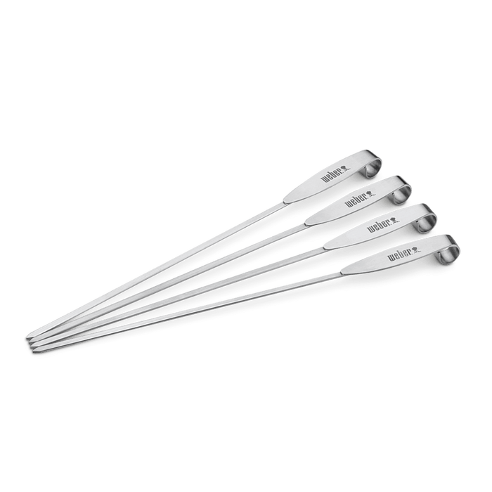 WEBER GRILLING SKEWER SET - 34,5cm, 4 pcs, 7618 - WEBER - Evelostore