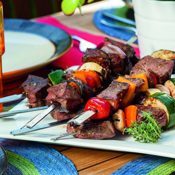 WEBER KEBAB SET with 5 Skewers - grilling tools, 6606 - WEBER - Evelostore