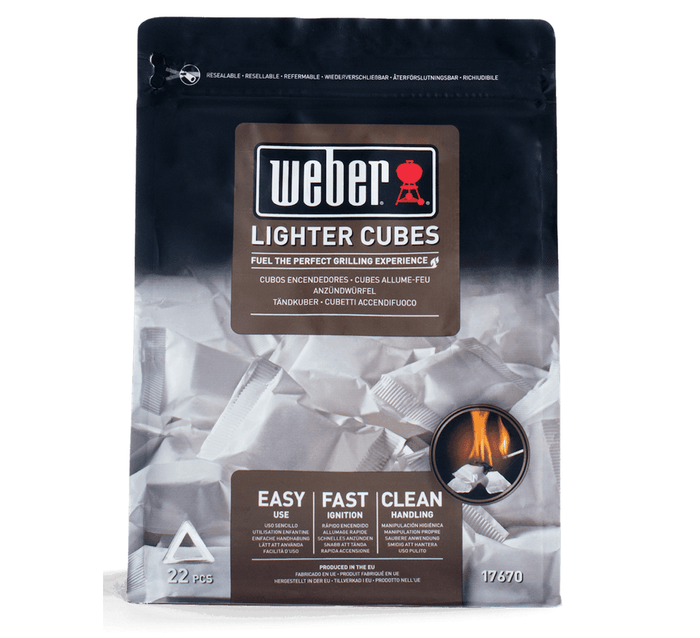 WEBER Lighter Cubes White 22 pcs, 17945 - WEBER - Evelostore