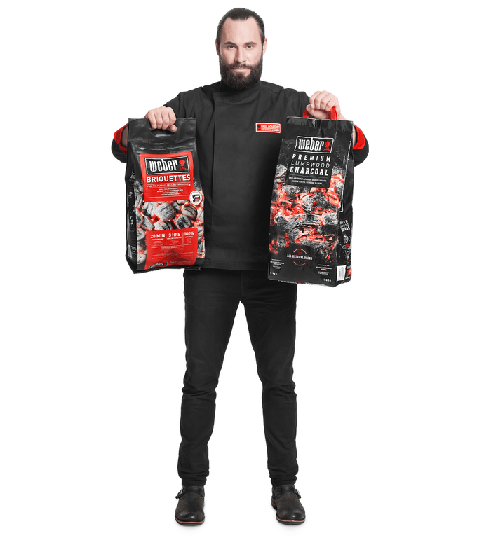 WEBER Lumpwood Charcoal 3kg 17824 - WEBER - Evelostore