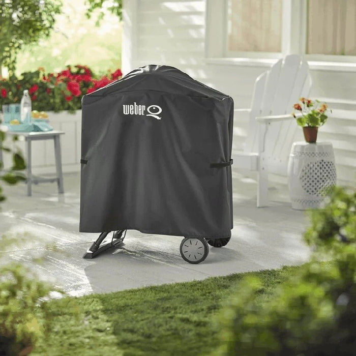 WEBER Premium Barbecue Cover – Fits Q 100/1000/200/2000 with Stand or Permanent Cart, 7120 - WEBER - Evelostore