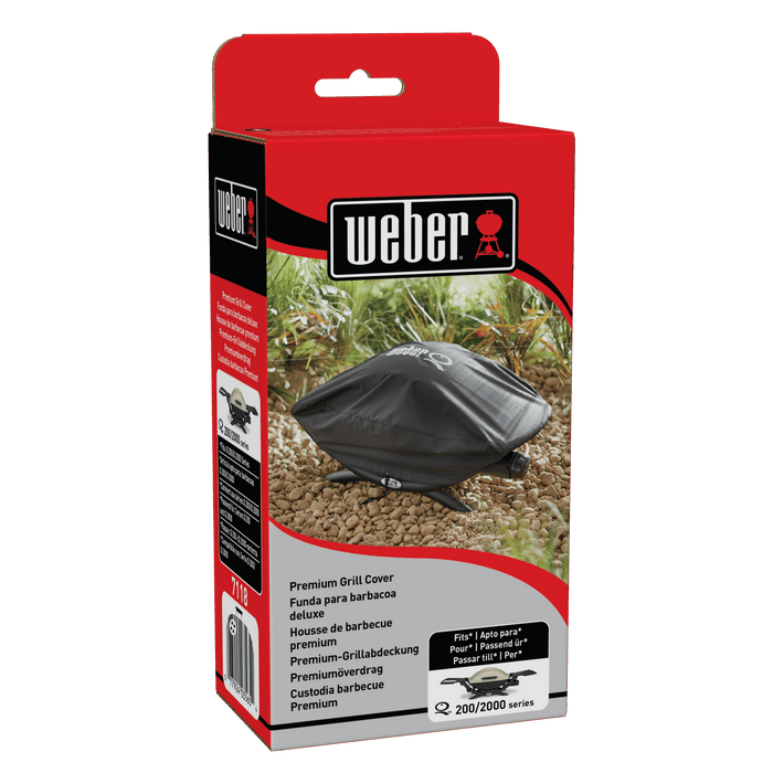 WEBER Premium Barbecue Cover – Fits Q 200/2000 Series, 7118 - WEBER - Evelostore