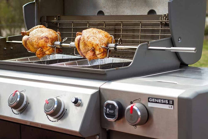 WEBER ROTISSERIE - Fits Genesis® II 4 and 6 burner, 7655 - WEBER - Evelostore