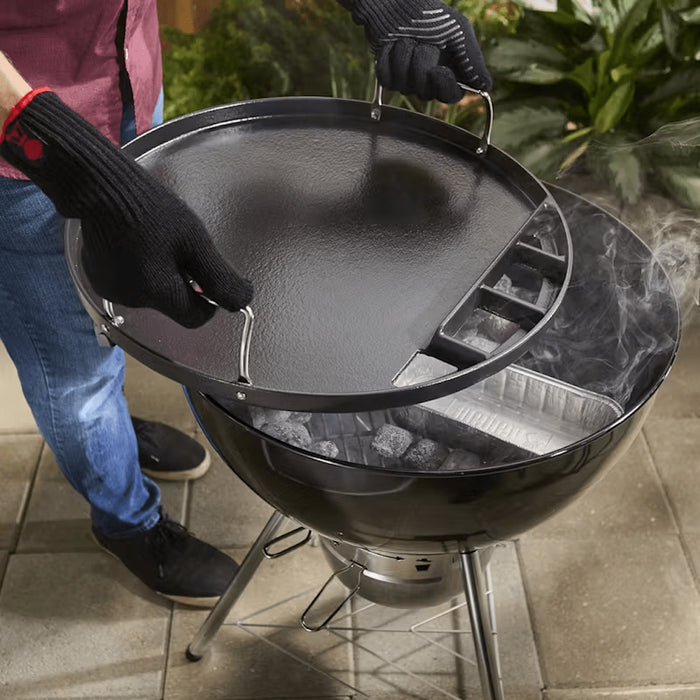 WEBER Round Griddle Insert for 57cm Charcoal Grills, 3400844 - WEBER - Evelostore