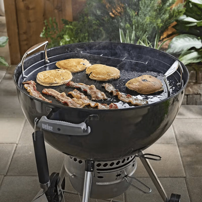 WEBER Round Griddle Insert for 57cm Charcoal Grills, 3400844 - WEBER - Evelostore