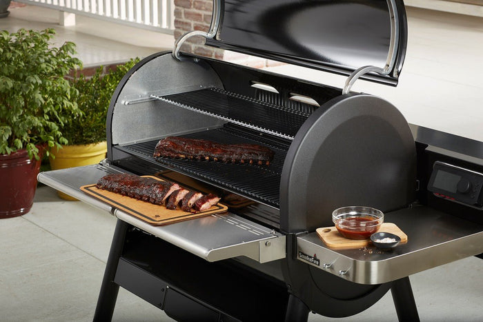 WEBER SmokeFire Stainless Steel Folding Front Shelf (EX6), 7003 - WEBER - Evelostore