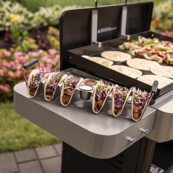 WEBER Taco Rack with 6 Tacos Grilling Tools, 3400845 - WEBER - Evelostore