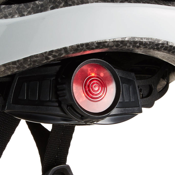 XLC YOUNGSTER BH-C18 Bicycle helmet with rear light - grey/red