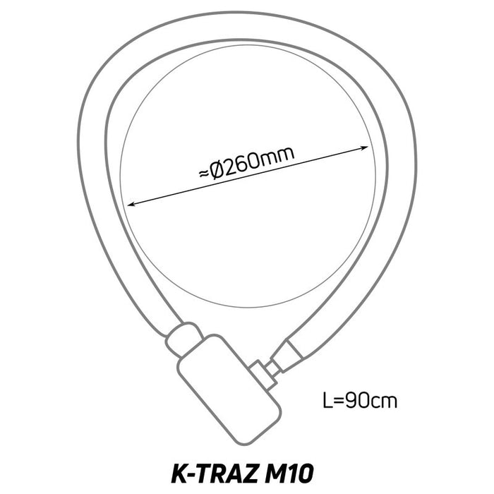 ZEFAL K - TRAZ M10 bike lock - black - ZEFAL - Evelostore
